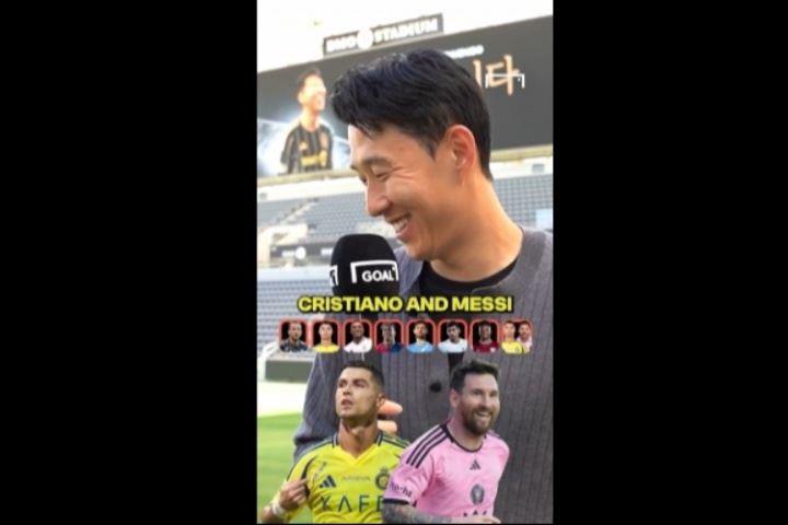 孙兴慜:射手选凯恩 技巧选C罗 潜力选亚马尔 GOAT选C罗&梅西🐐