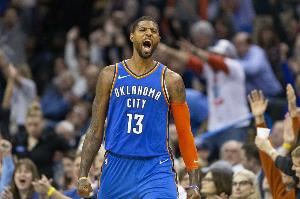  😭他还在贡献！乔治复出再送快船一败 雷霆又笑了~